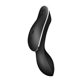 Satisfyer Curvy Trinity 2 Insertable Air Pulse Vibrator in Black Suction Stimulator